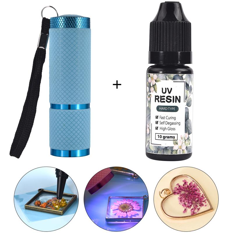 Epoxy Uv Resin Kit - 10G 25G Nhựa Chống UV DIY
