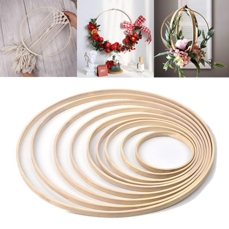 Wood Ring Blank - 1/5 Chiếc 8-33Cm Gỗ Tự Tay