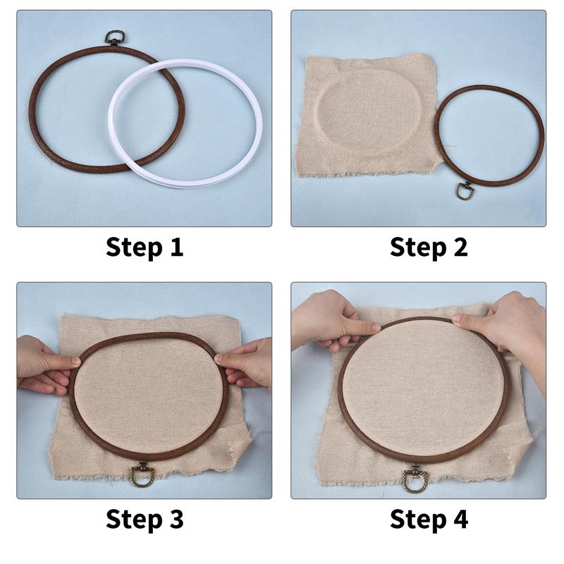 Vòng Gỗ Hình Oval Màu Thêu Tre - đánh giá và giá Wood Ring Blank