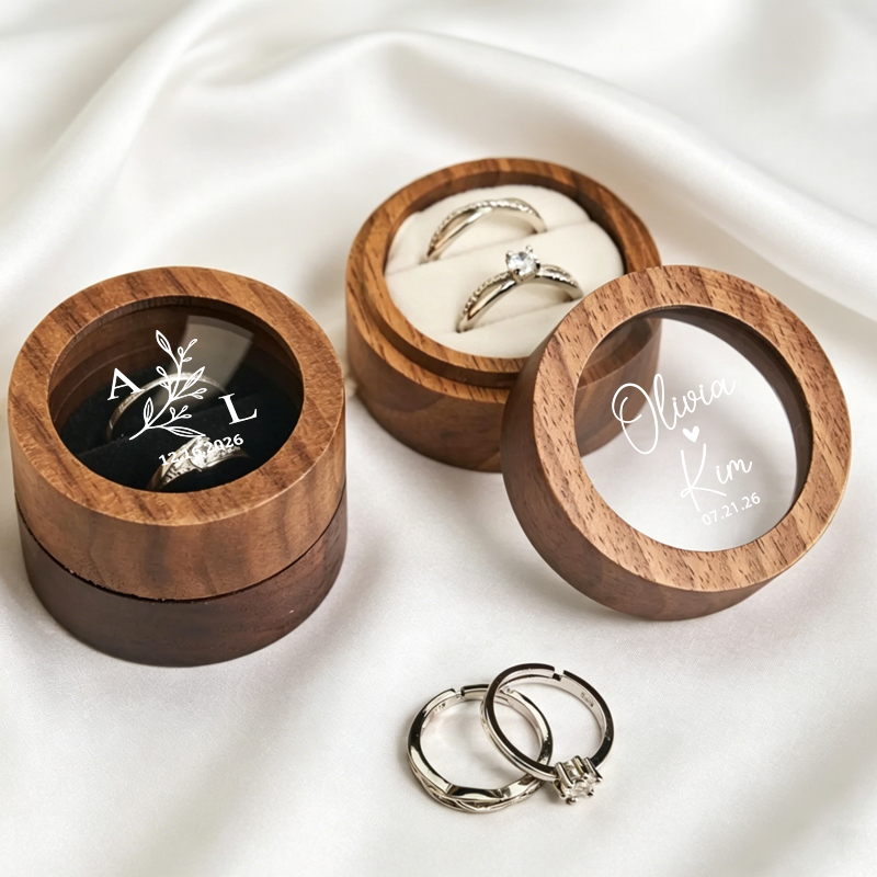 Personalized Wedding Ring Box  - đánh giá và giá Wood Ring Blank