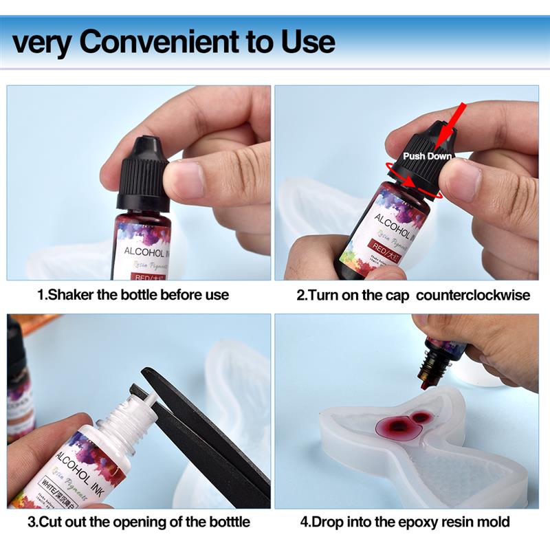 24 Màu/Bộ 10Ml Nhựa Sắc Tố Ngh - đánh giá và giá Resin Pigment Set