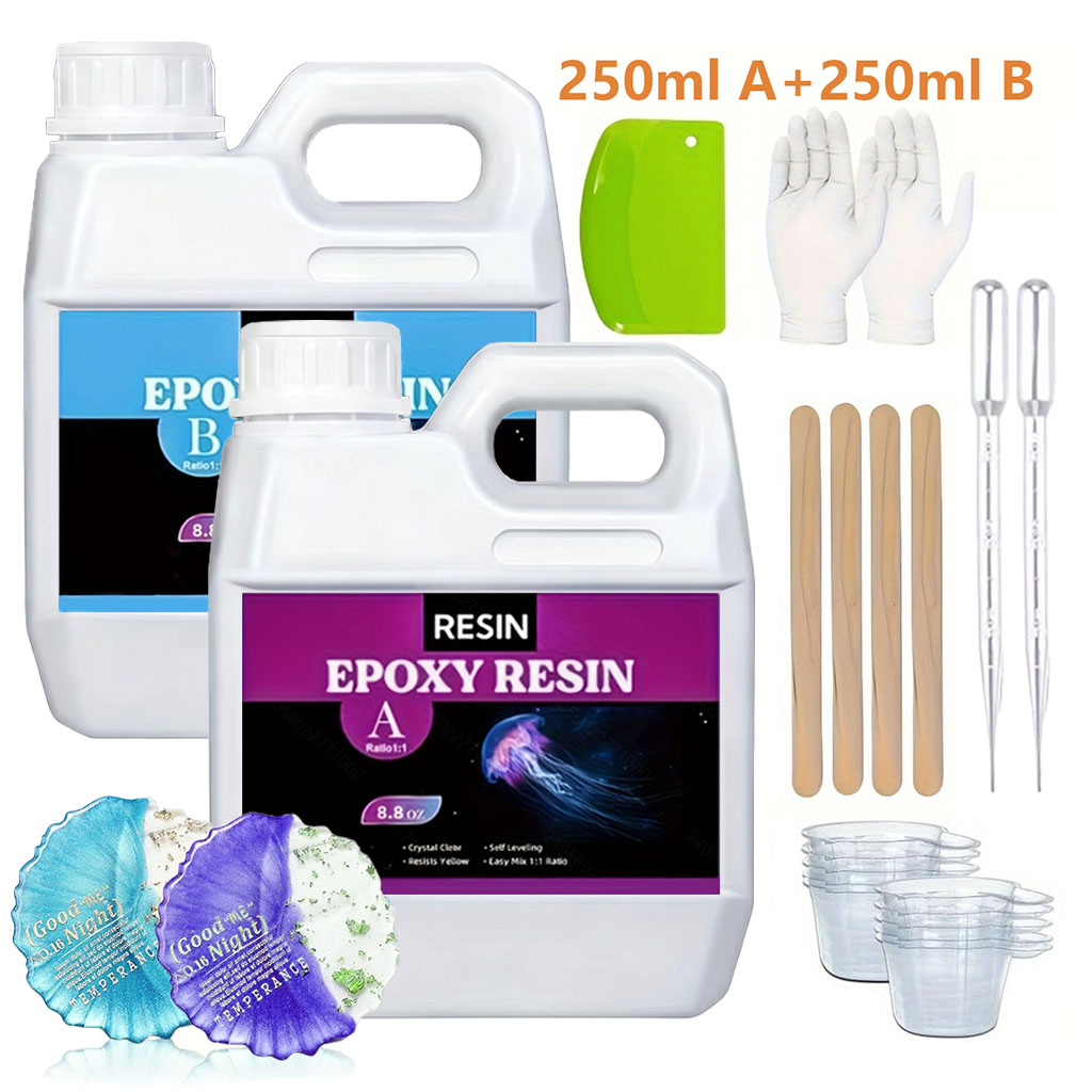 125ml/250ml Crystal Clear Cast - đánh giá và giá Resin Jewelry Kit