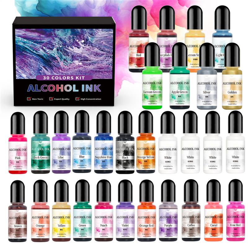 1 Set Art Ink Alcohol Epoxy Re - đánh giá và giá Resin Dye Alcohol