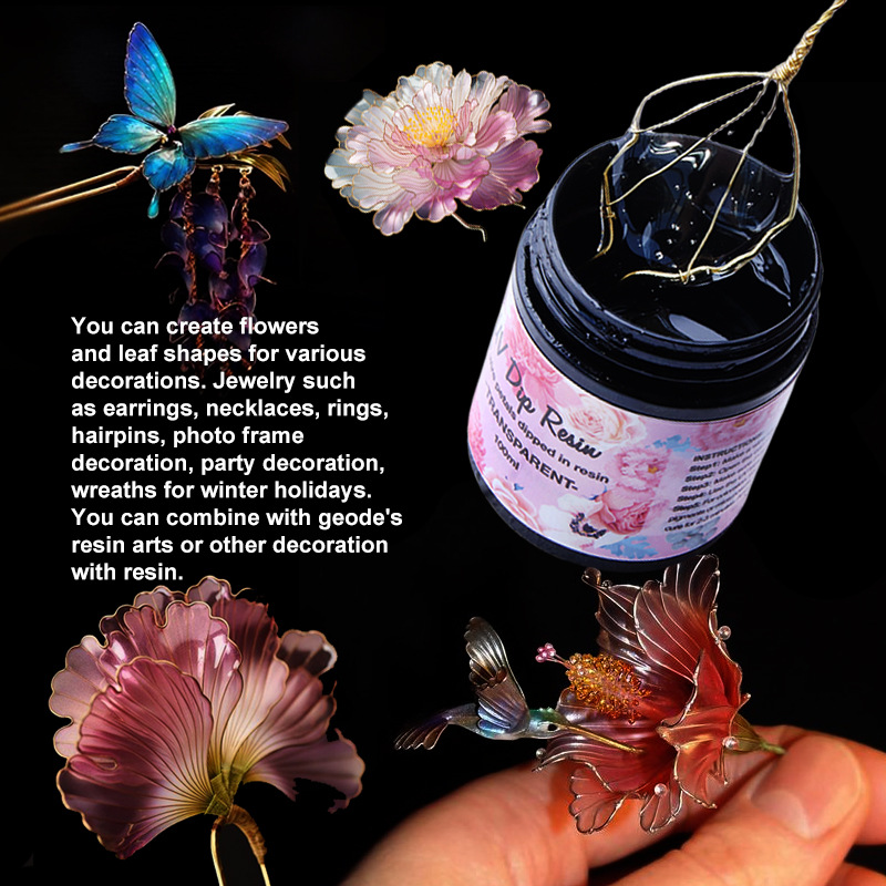 UV DIP Resin Glue UV Flower-Ma - đánh giá và giá Flower Preservation Resin
