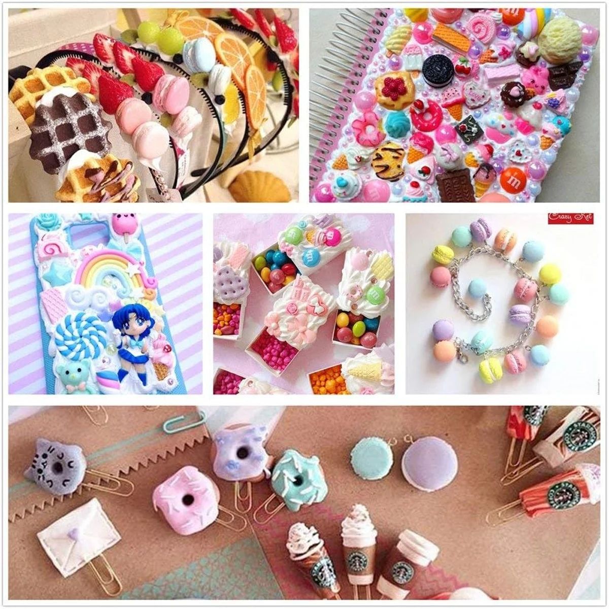 30pcs Random Candy Slime Charm - đánh giá và giá Resin Jewelry Kit