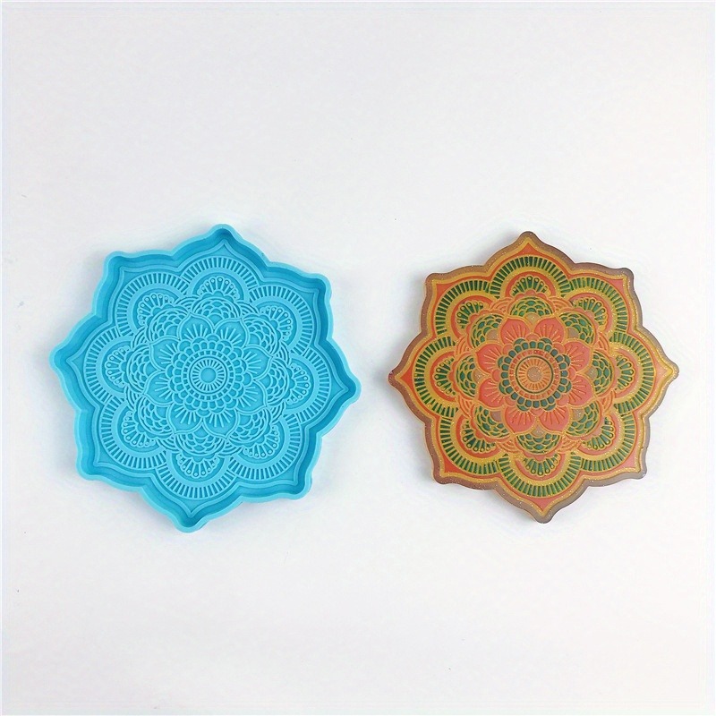 Mandala Coaster Silicone Mold  - đánh giá và giá Resin Craft Ideas