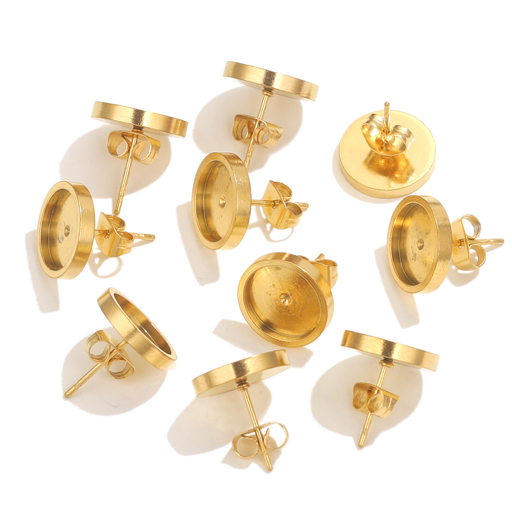 10pcs Stainless Steel Gold Ear - đánh giá và giá Resin Jewelry Kit